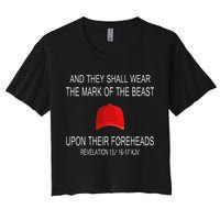 And They Shall Wear The Mark Of The Beast Revelation Crop Top