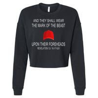 And They Shall Wear The Mark Of The Beast Revelation Cropped Pullover Crew