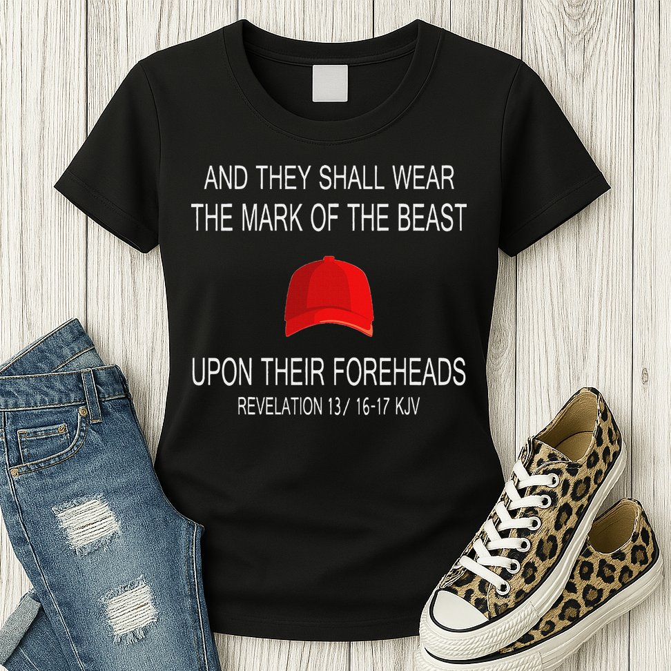And They Shall Wear The Mark Of The Beast Revelation Womens T-Shirt