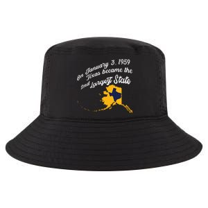 Alaska Texas Shirts Funny Alaska Vs Texas Cool Comfort Performance Bucket Hat