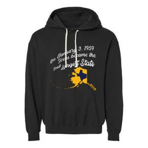 Alaska Texas Shirts Funny Alaska Vs Texas Garment-Dyed Fleece Hoodie