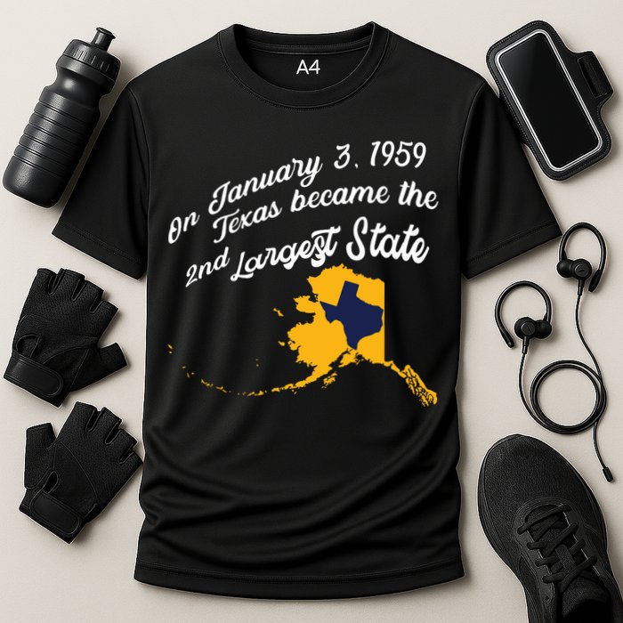 Alaska Texas Shirts Funny Alaska Vs Texas Cooling Performance Crew T-Shirt
