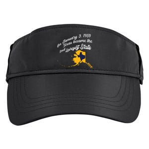 Alaska Texas Shirts Funny Alaska Vs Texas Adult Drive Performance Visor