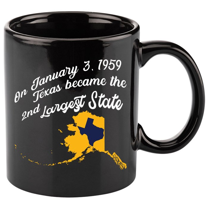 Alaska Texas Shirts Funny Alaska Vs Texas 11oz C Handle Ceramic Mug