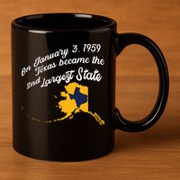 Alaska Texas Shirts Funny Alaska Vs Texas 11oz C Handle Ceramic Mug