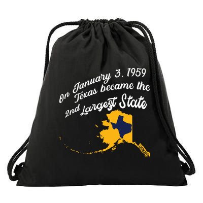 Alaska Texas Shirts Funny Alaska Vs Texas Drawstring Bag