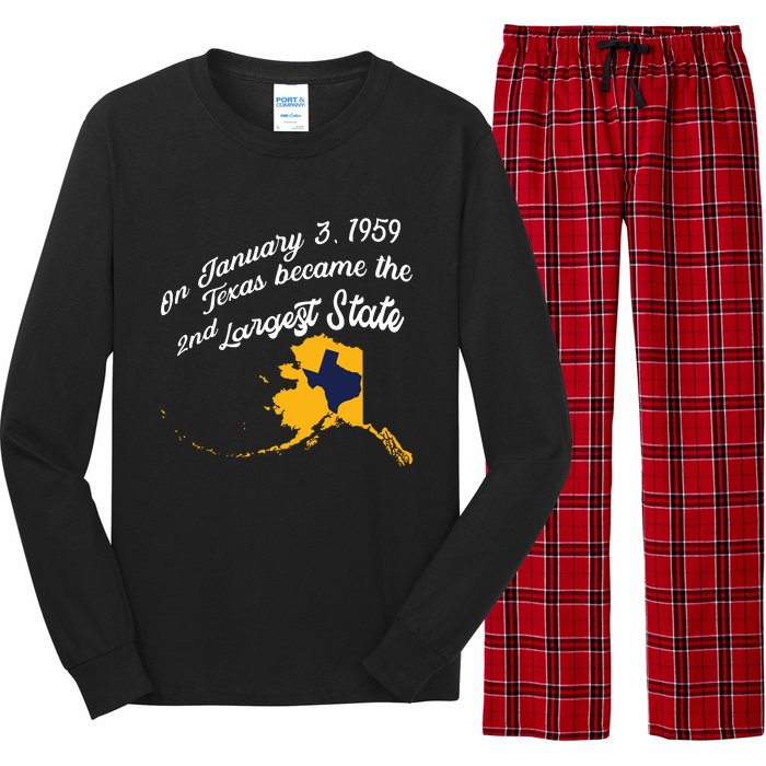 Alaska Texas Shirts Funny Alaska Vs Texas Long Sleeve Pajama Set