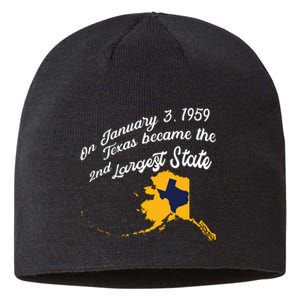 Alaska Texas Shirts Funny Alaska Vs Texas Sustainable Beanie