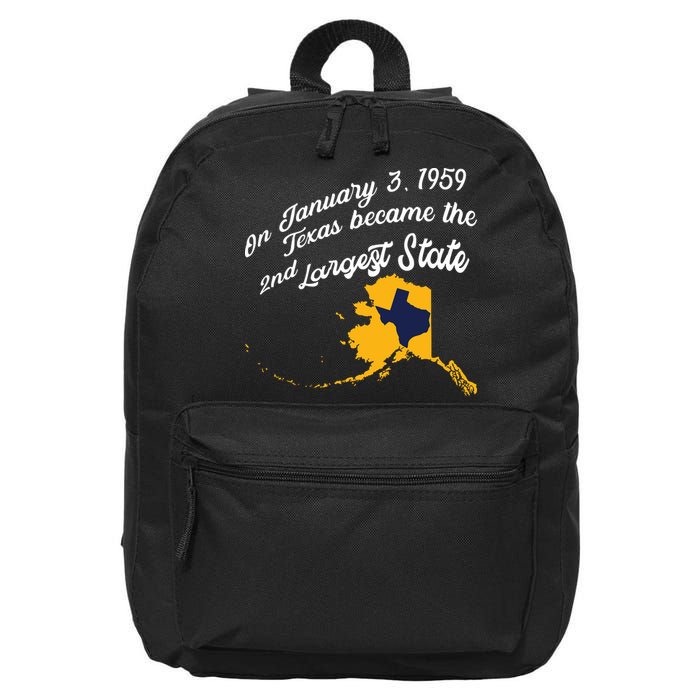 Alaska Texas Shirts Funny Alaska Vs Texas 16 in Basic Backpack