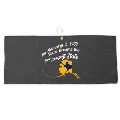 Alaska Texas Shirts Funny Alaska Vs Texas Large Microfiber Waffle Golf Towel