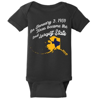 Alaska Texas Shirts Funny Alaska Vs Texas Baby Bodysuit