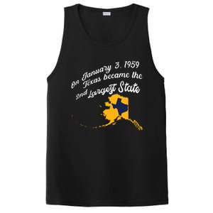 Alaska Texas Shirts Funny Alaska Vs Texas PosiCharge Competitor Tank