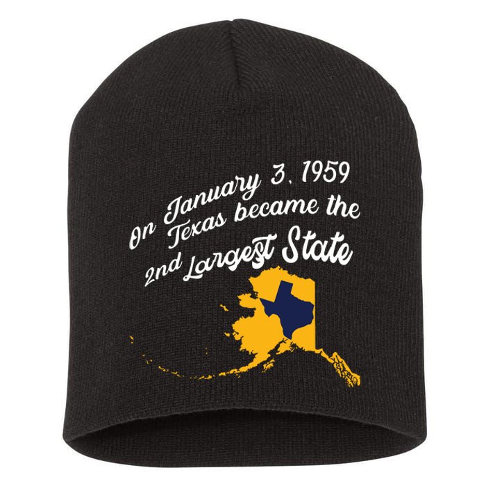 Alaska Texas Shirts Funny Alaska Vs Texas Short Acrylic Beanie