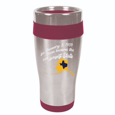 Alaska Texas Shirts Funny Alaska Vs Texas 16oz Travel Tumbler