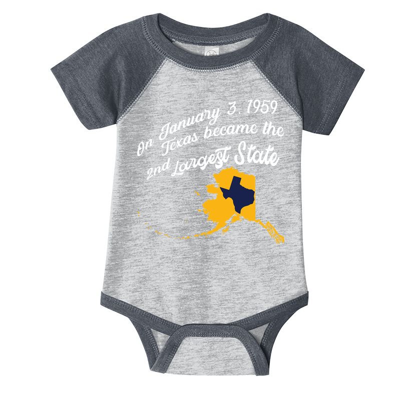 Alaska Texas Shirts Funny Alaska Vs Texas Infant Baby Jersey Bodysuit