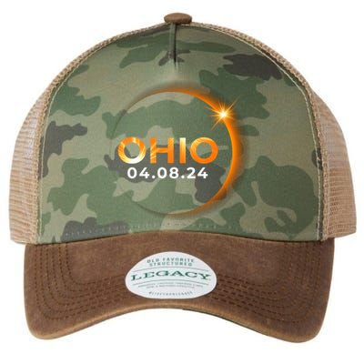 America Total Solar Eclipse Spring April 8 2024 Ohio Legacy Tie Dye Trucker Hat