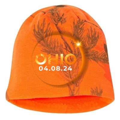 America Total Solar Eclipse Spring April 8 2024 Ohio Kati - Camo Knit Beanie