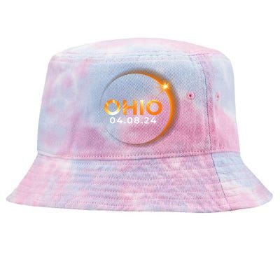 America Total Solar Eclipse Spring April 8 2024 Ohio Tie-Dyed Bucket Hat