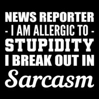 Allergic To Stupidity Sarcastic Person Gift Cooling Performance Crew T-Shirt