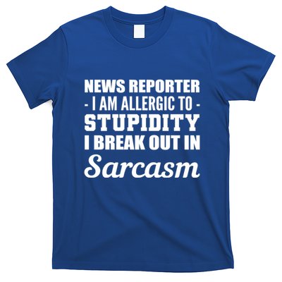 Allergic To Stupidity Sarcastic Person Gift T-Shirt