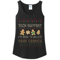 Ateesdas Tech Support I'm Here to Delete Your Cookies xmas Ugly Ladies Essential Tank