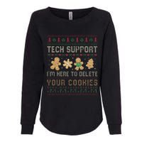 Ateesdas Tech Support I'm Here to Delete Your Cookies xmas Ugly Womens California Wash Sweatshirt