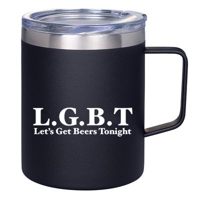 Ahh Tees Store L.G.B.T LetS Get Beers Tonight 12oz Stainless Steel Coffee Mug