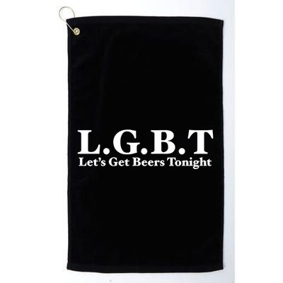Ahh Tees Store L.G.B.T LetS Get Beers Tonight Golf Towel