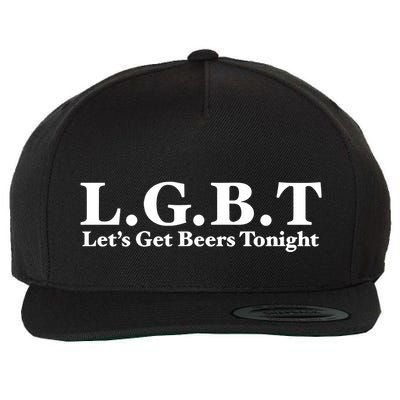 Ahh Tees Store L.G.B.T LetS Get Beers Tonight Wool Snapback Cap