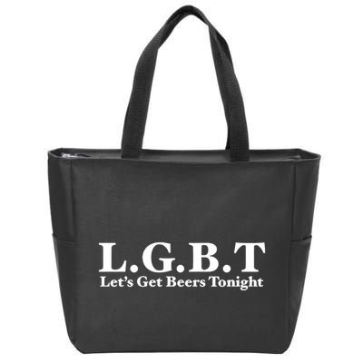 Ahh Tees Store L.G.B.T LetS Get Beers Tonight Zip Tote Bag