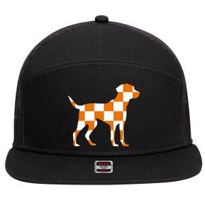 Awesome Tennessee Smokey Hound Dog 7 Panel Mesh Trucker Snapback Hat