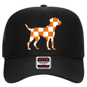 Awesome Tennessee Smokey Hound Dog High Crown Mesh Back Trucker Hat