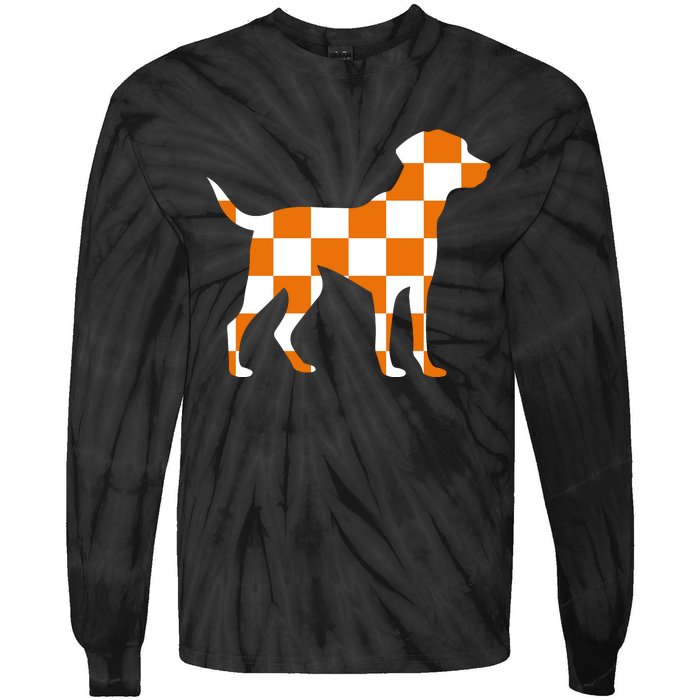 Awesome Tennessee Smokey Hound Dog Tie-Dye Long Sleeve Shirt