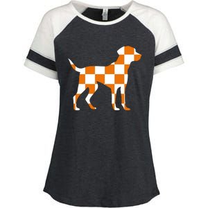 Awesome Tennessee Smokey Hound Dog Enza Ladies Jersey Colorblock Tee