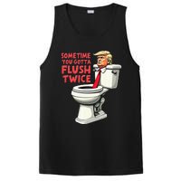 Anti Trump Sometimes You Gotta Flush Twice PosiCharge Competitor Tank