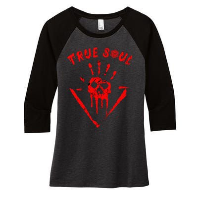 A True Soul The Absolute Bg3 Women's Tri-Blend 3/4-Sleeve Raglan Shirt