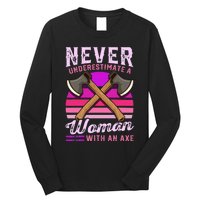 Axe Throwing Thrower Logger Lumberjack Long Sleeve Shirt