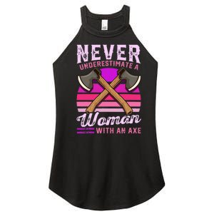 Axe Throwing Thrower Logger Lumberjack Women's Perfect Tri Rocker Tank