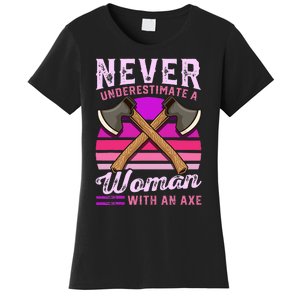 Axe Throwing Thrower Logger Lumberjack Women's T-Shirt