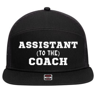 Assistant To The Coach 7 Panel Mesh Trucker Snapback Hat