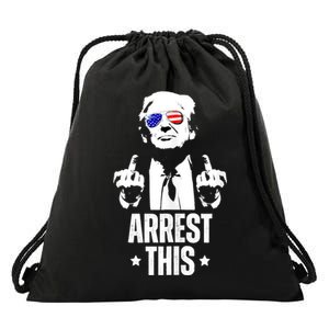 Arrest This Trump Drawstring Bag