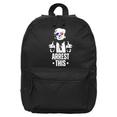 Arrest This Trump 16 in Basic Backpack