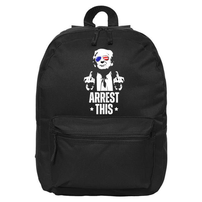 Arrest This Trump 16 in Basic Backpack