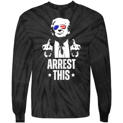 Arrest This Trump Tie-Dye Long Sleeve Shirt