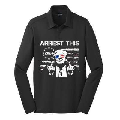 Arrest This Trump Silk Touch Performance Long Sleeve Polo