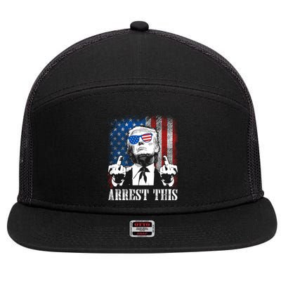 Arrest This Trump 7 Panel Mesh Trucker Snapback Hat