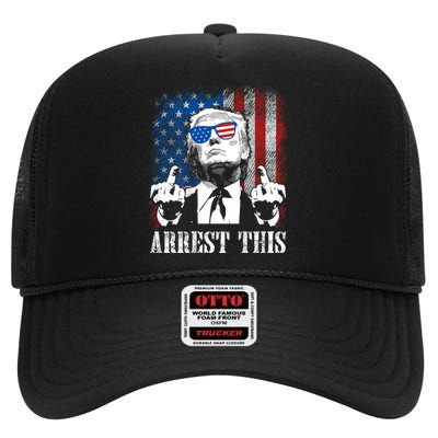 Arrest This Trump High Crown Mesh Back Trucker Hat