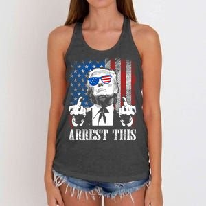 Arrest This Trump Women's Knotted Racerback Tank