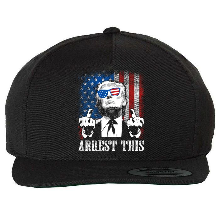 Arrest This Trump Wool Snapback Cap