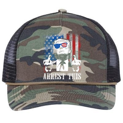 Arrest This Trump Retro Rope Trucker Hat Cap